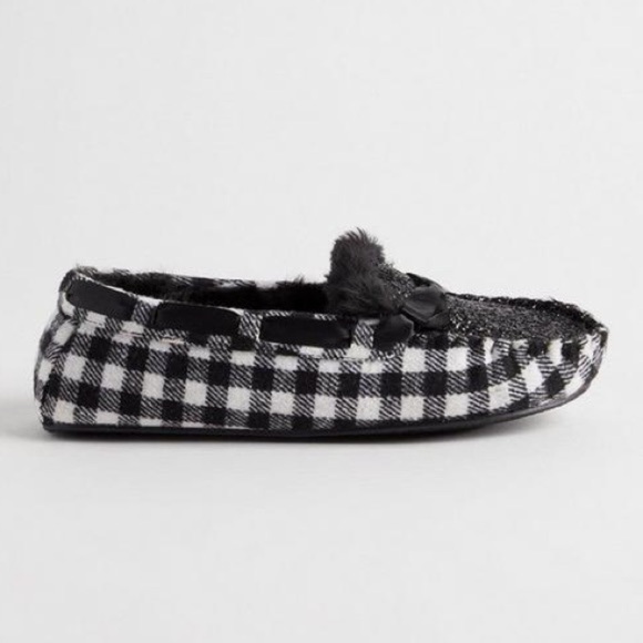 NWOB. Torrid Glitter Plaid Faux Fur Loafers. 7.5WW. - Picture 9 of 13